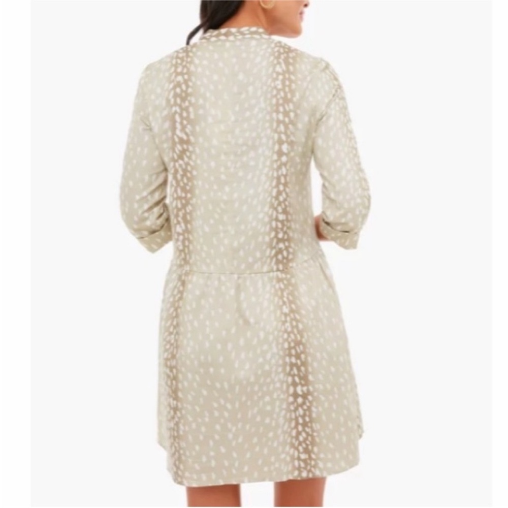 Tuckernuck Antelope Cream Patterned Button-Front … - image 5